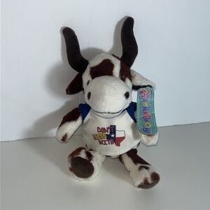 Plushology Texas Longhorn Cow Bull Plush Stuffed Animal.
